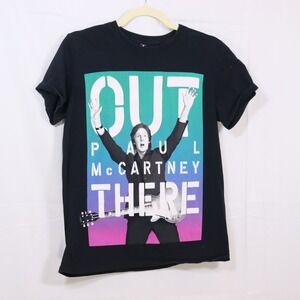 Paul McCartney Graphic Tee Small Black Mens Out There 2014 Tour Concert